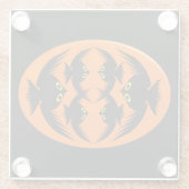 ハロウィンカラス ガラスコースター (裏面)