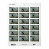 ハロウィンカラス ラベル (フルシート)