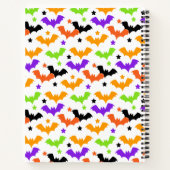 ハロウィンカラフルこうもり ノートブック (裏面)