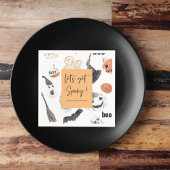 ハロウィンカラフルの怖いパターン |ハッピーハローウィン スタンダードカクテルナプキン