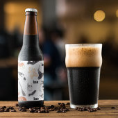 ハロウィンカラフルの怖いパターン |ハッピーハローウィン ビールラベル