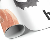 ハロウィンカラフルの怖いパターン |ハッピーハローウィン ラッピングペーパー (ロールコーナー)