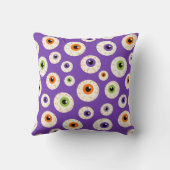 ハロウィンカラフルの眼球模様 クッション (裏面)