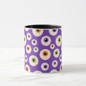 ハロウィンカラフルの眼球模様 マグカップ (中央)
