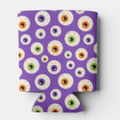 ハロウィンカラフルの眼球模様 缶クーラー (裏面)