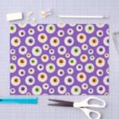 ハロウィンカラフルの眼球模様 薄葉紙 (クラフト)