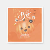 ハロウィンカラフルの赤ちゃんシャワーブテーマ スタンダードカクテルナプキン (正面)