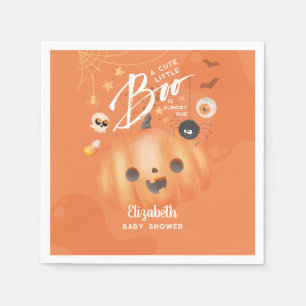ハロウィンカラフルの赤ちゃんシャワーブテーマ スタンダードカクテルナプキン