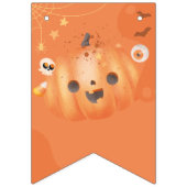 ハロウィンカラフルの赤ちゃんシャワーブテーマ バンティングフラッグ (第2の旗)