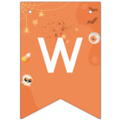 ハロウィンカラフルの赤ちゃんシャワーブテーマ バンティングフラッグ (第3の旗)