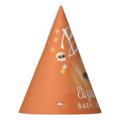 ハロウィンカラフルの赤ちゃんシャワーブテーマ パーティーハット (左)