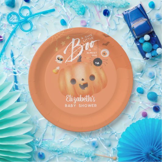 ハロウィンカラフルの赤ちゃんシャワーブテーマ ペーパープレート (パーティー)