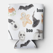 ハロウィンカラフルクーラーボックス | 怖い可愛いブー 缶クーラー (正面)