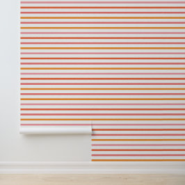 ハロウィンカラフルストライプのピンクとオレンジ 壁紙