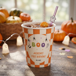 ハロウィンカラフル誕生日ペーパークリップ 紙コップ