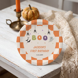 ハロウィンカラフル誕生日紙皿 ペーパープレート