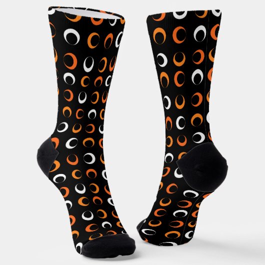 ハロウィンカラーサークル柄 ソックス (傾斜あり)