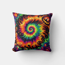 ハロウィンカラー&おもしろいカボチャのタイダイ クッション