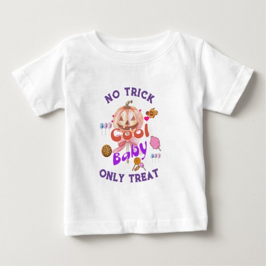 ハロウィンカラー ベビーTシャツ (正面)