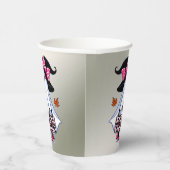 ハロウィンカワイイスタイリッシュウィッチ幽霊コエレガントーヒー 紙コップ (右)