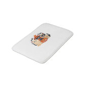 ハロウィンカワイイ幽霊カボチャクラシック猫Tシャツ_1 バスマット (アングル)