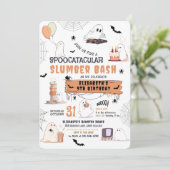 ハロウィンカワイイ幽霊スランバーパーティー 招待状 (スタンド正面)