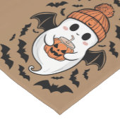 ハロウィンカワイイ幽霊秋不気味シーズンギフト ショートテーブルランナー (コーナー)