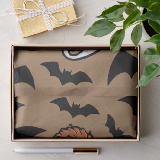 ハロウィンカワイイ幽霊秋不気味シーズンギフト 薄葉紙 (ギフト)