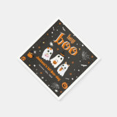 ハロウィンカワイイ幽霊1stバースデースポオクタキュラー スタンダードカクテルナプキン (角)