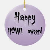 ハロウィンカーディガンウェルシュコーギー セラミックオーナメント (裏面)