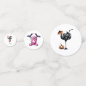 ハロウィンカートゥーンカクテルドリンクミックス不気味おもしろい コンフェッティ (正面)