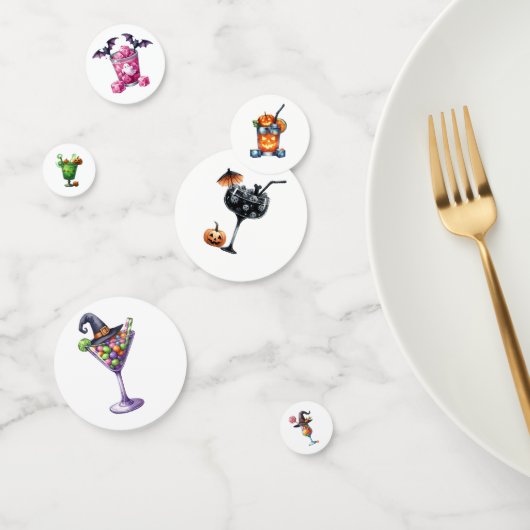 ハロウィンカートゥーンカクテルドリンクミックス不気味おもしろい コンフェッティ (グループ)