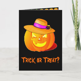ハロウィンカードのトリックまたはトリートメント カード