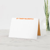 ハロウィンカードカスタムハローウィンパーティ招待状 招待状 (裏面)