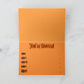 ハロウィンカードカスタムハローウィンパーティ招待状 招待状 (内部)