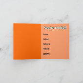 ハロウィンカードカスタムハローウィンパーティ招待状 招待状 (内部)