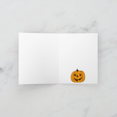 ハロウィンカードハロウィーンのカボチャのちょうちん3 カード (内部)