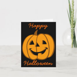 ハロウィンカードハロウィーンのカボチャのちょうちん3 カード