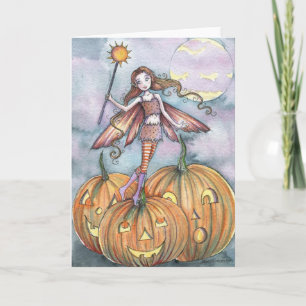 ハロウィンカード妖精の芸術カード カード