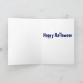 ハロウィンカード招待モンスターパーティーおもしろい怖い サンキューカード (内部)