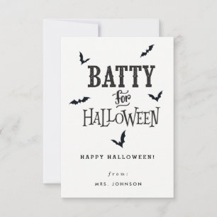 ハロウィンカード用バティ 招待状