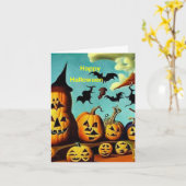 ハロウィンカード13 カード (黄色い花)