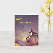 ハロウィンカード16 カード (黄色い花)