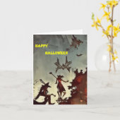 ハロウィンカード1 カード (黄色い花)