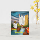 ハロウィンカード2 カード (黄色い花)