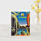 ハロウィンカード5 カード (黄色い花)