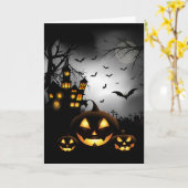 ハロウィンカード カード (黄色い花)
