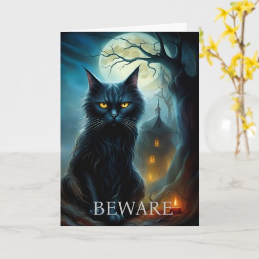 ハロウィンカード カード (黄色い花)