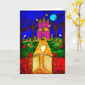 ハロウィンカード カード (黄色い花)