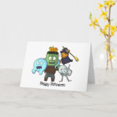 ハロウィンカード カード (黄色い花)